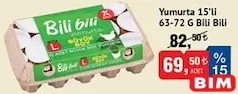 BİLİ BİLİ YUMURTA 15'Lİ 63-72 G